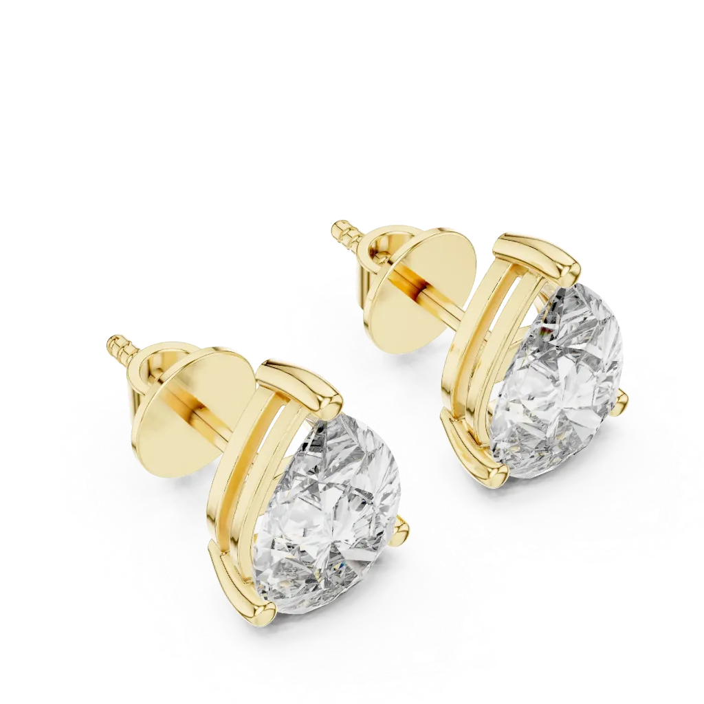 3.5ct Classic Pear Solitaire Earrings.webp