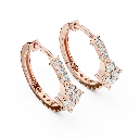 Floral Cluster Huggies Earrings.webp