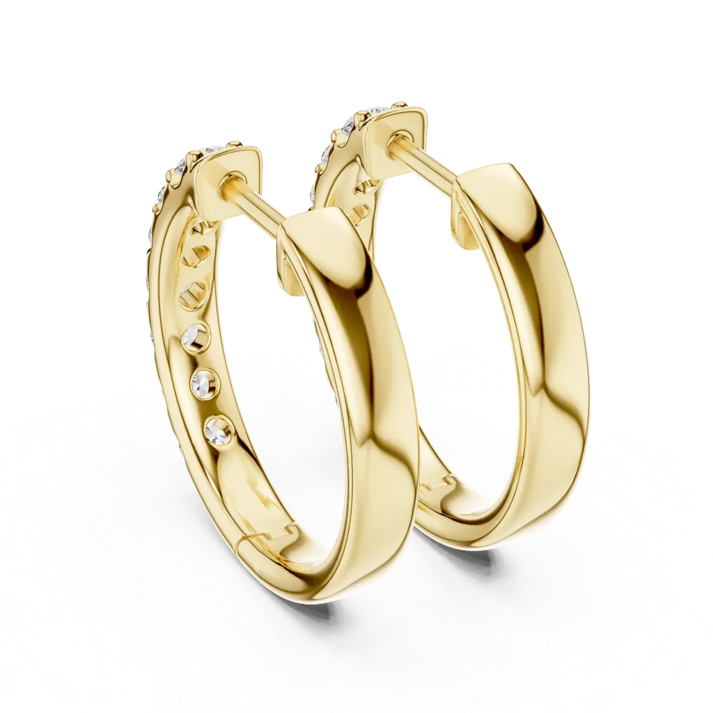 Pavé-Set Essential Huggies Earrings.webp