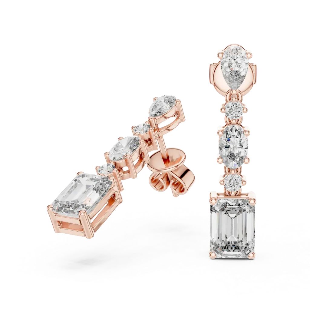 Radiant Oval Halo Studs Earrings.webp