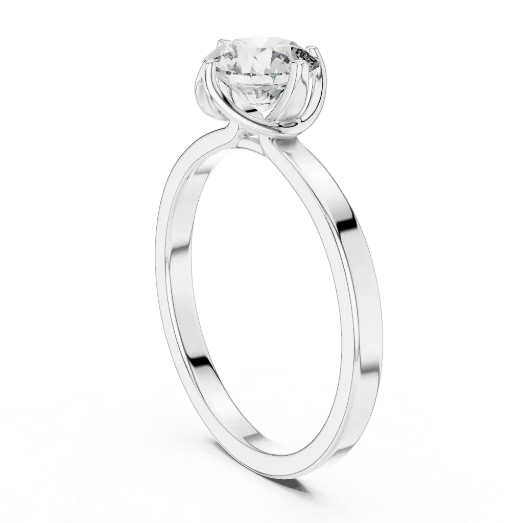 1.00ct Sculptural Petal Solitaire Ring.webp