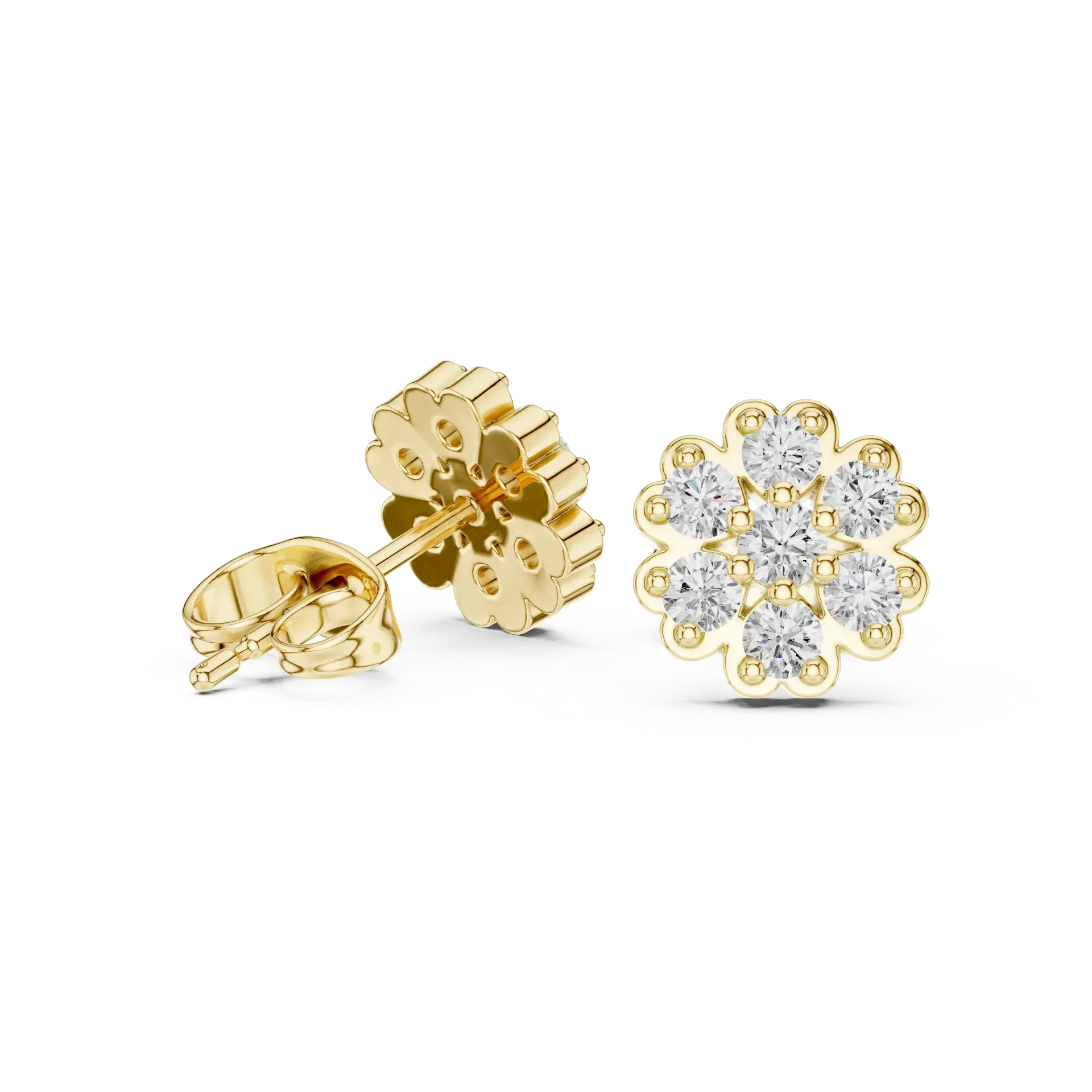 Radiant Floral Cluster Earrings
