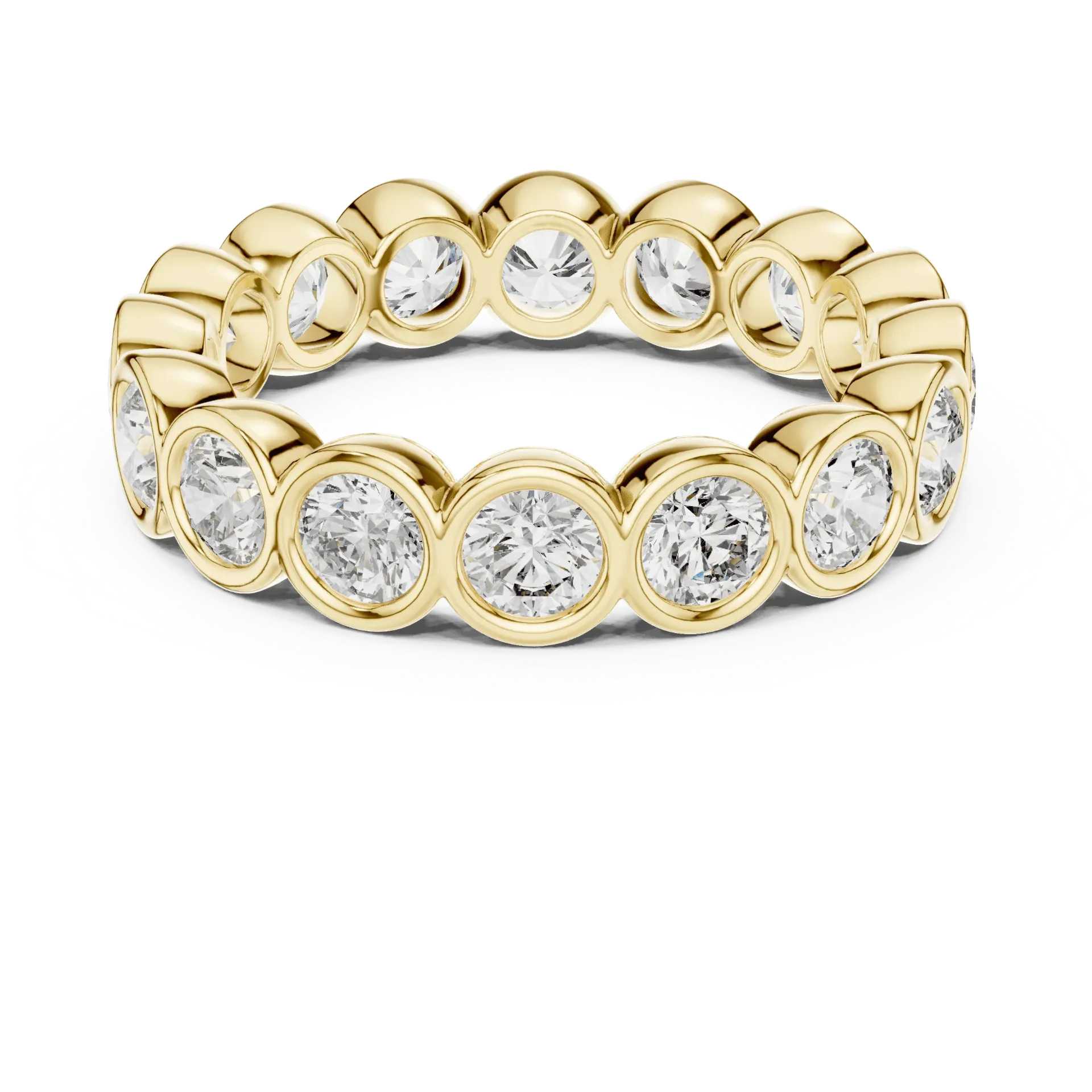 [DDLR216] Bezel-Set Bubble Eternity Band