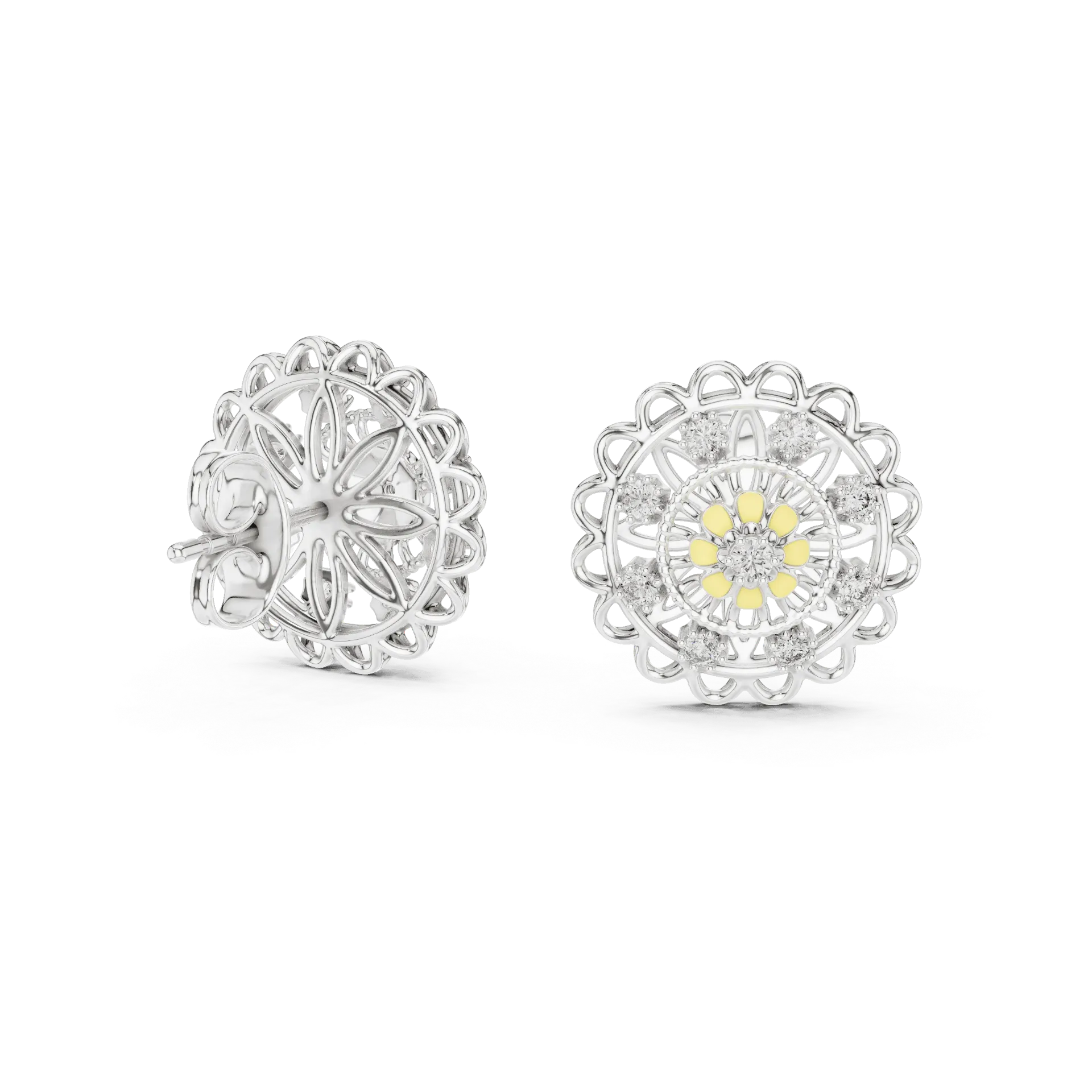 Floral Filigree Earrings