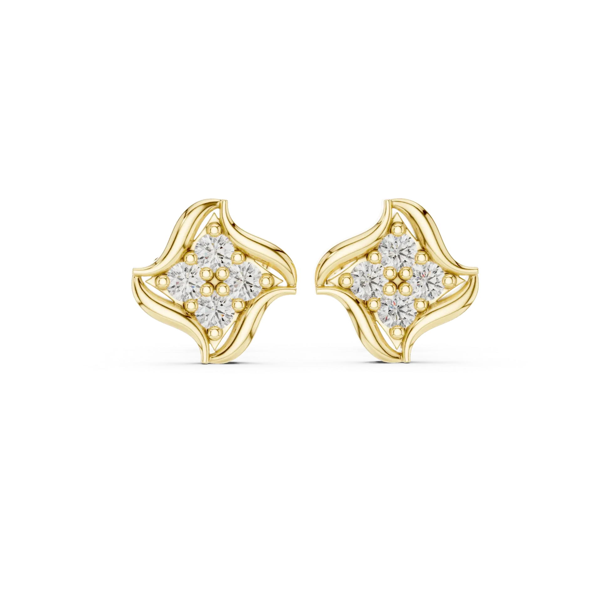 Swastik Diamond Earrings BYE1016