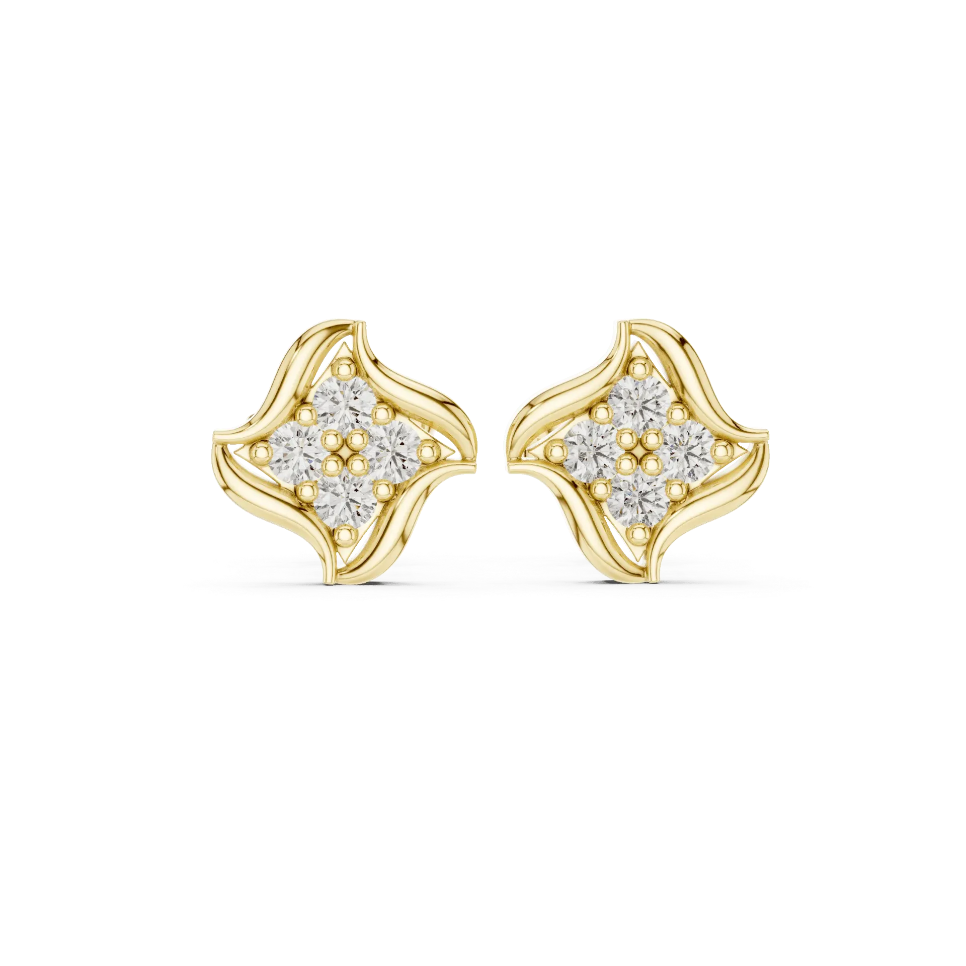 Swastik Diamond Earrings BYE1016