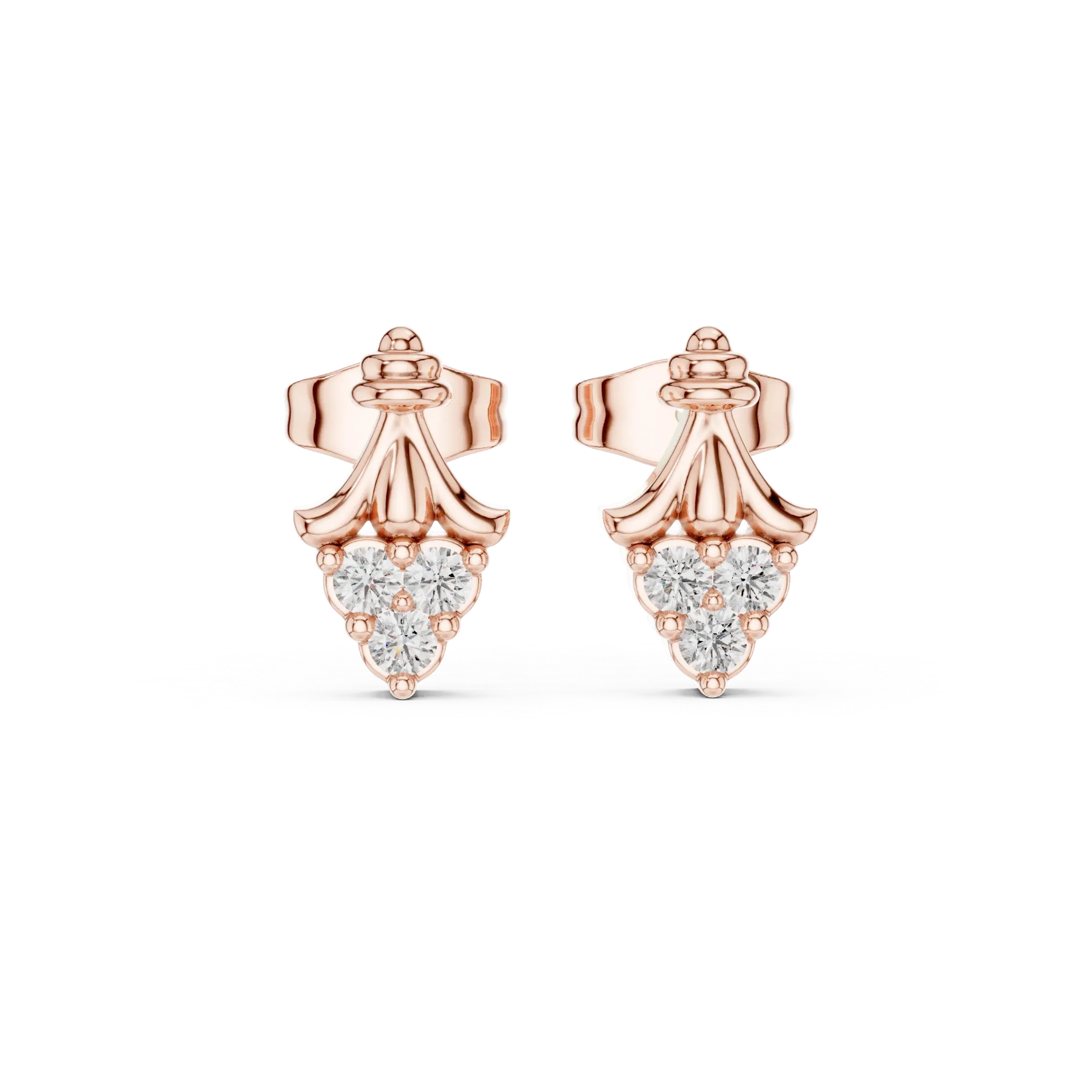 Ornate Gothic Cluster Earrings