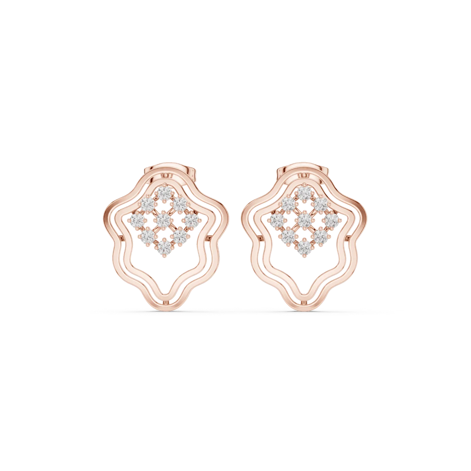 Wavy Geometric Earrings