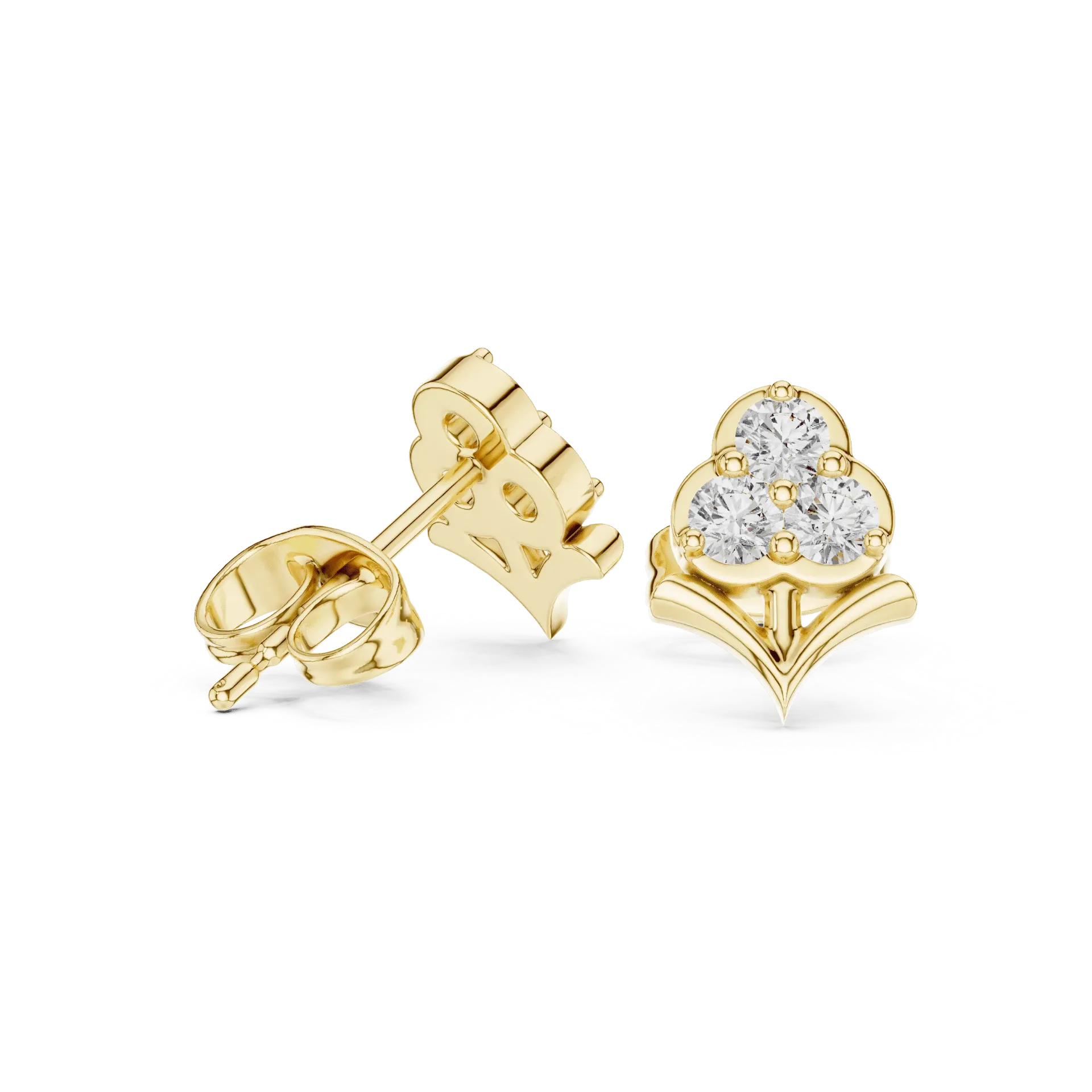 Floral Bouquet Earrings (Yellow)