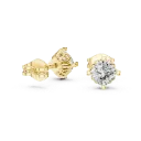 Heart-Prong 1ct Round Solitaire Studs-BYE1055