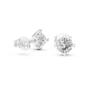 Heart-Prong 1ct Round Solitaire Studs-BYE1055