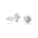 Heart-Prong 1ct Round Solitaire Studs-BYE1055