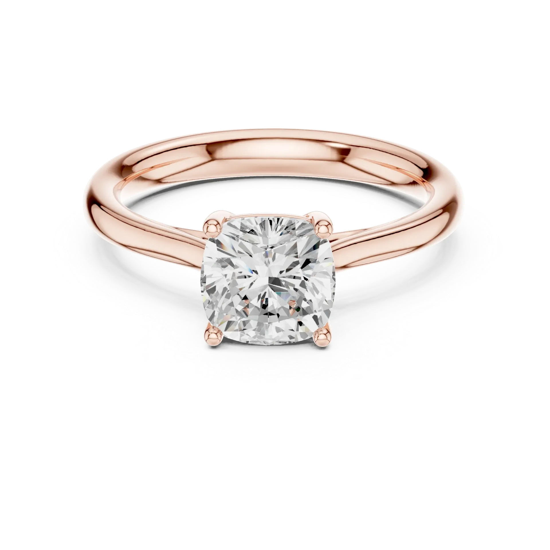 1ct Timeless Cushion Solitaire Ring