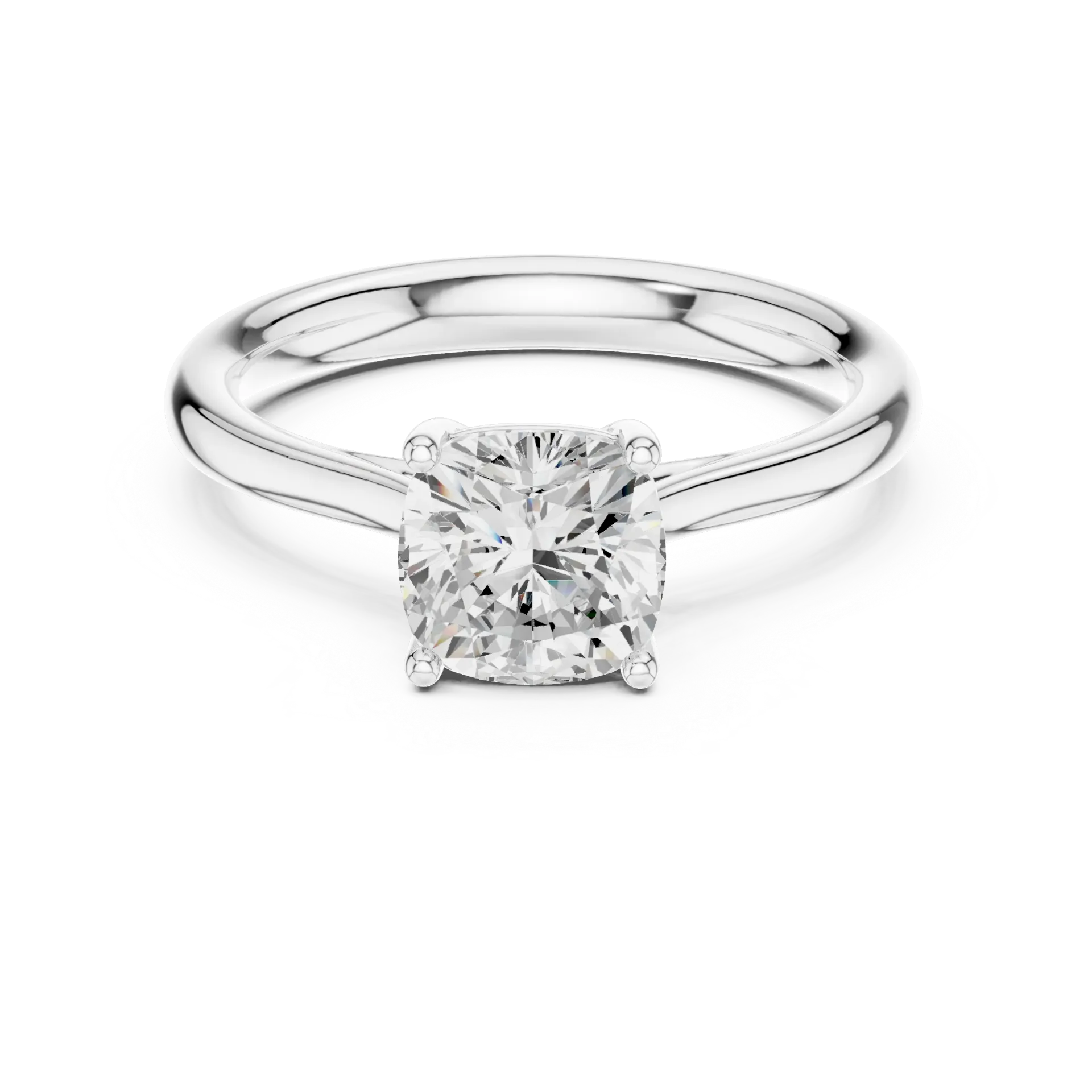 1ct Timeless Cushion Solitaire Ring