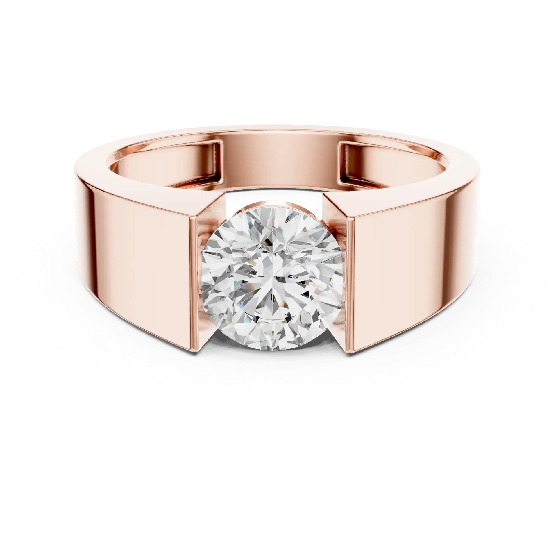 1.50ct Architectural Tension Solitaire Ring