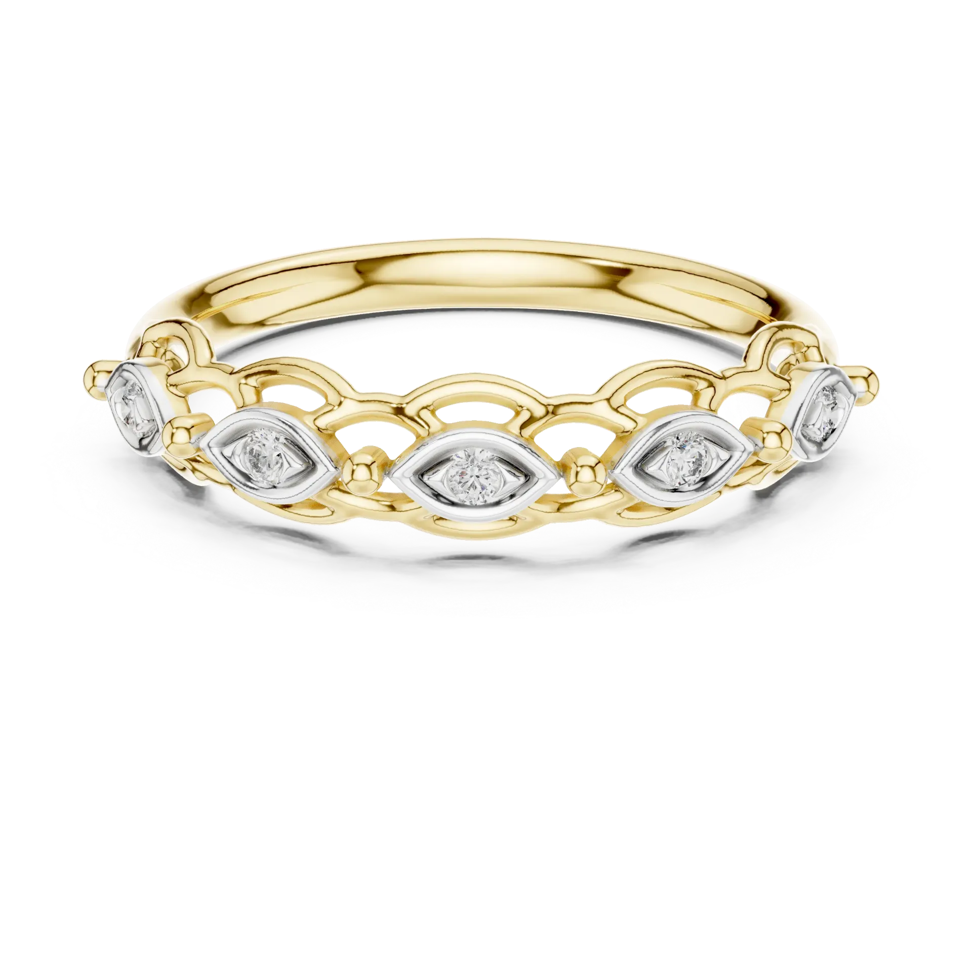 The Ethereal Marquise Lattice Ring-BYR1041