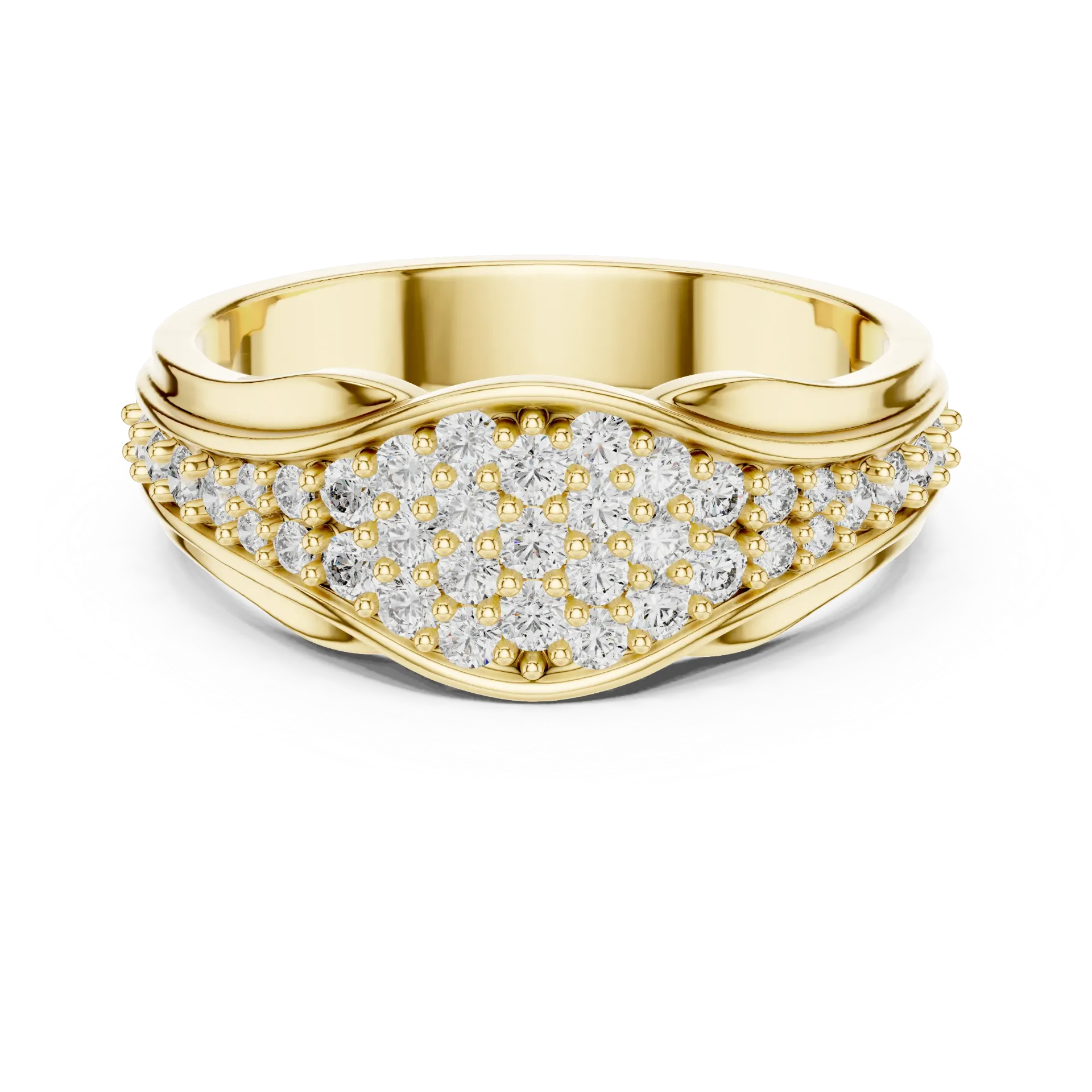 Celestial Pavé Wave Band-BYR1075