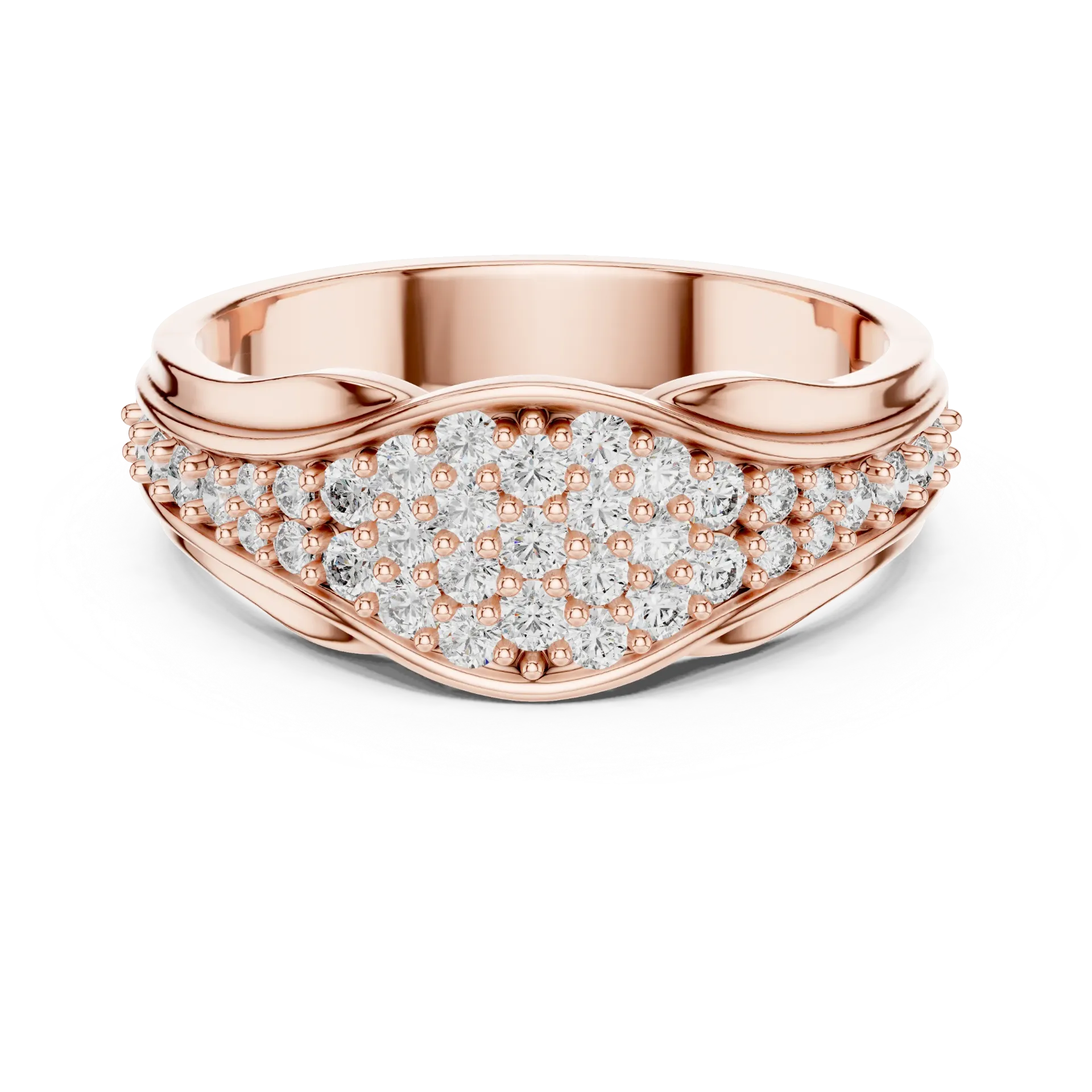 Celestial Pavé Wave Band-BYR1075