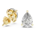 3.5ct Classic Pear Solitaire Earrings