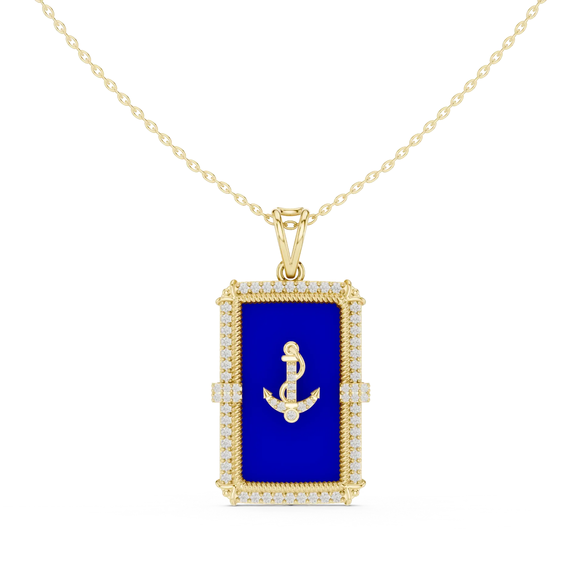 Nautical Anchor Medallion Necklaces BYP1031