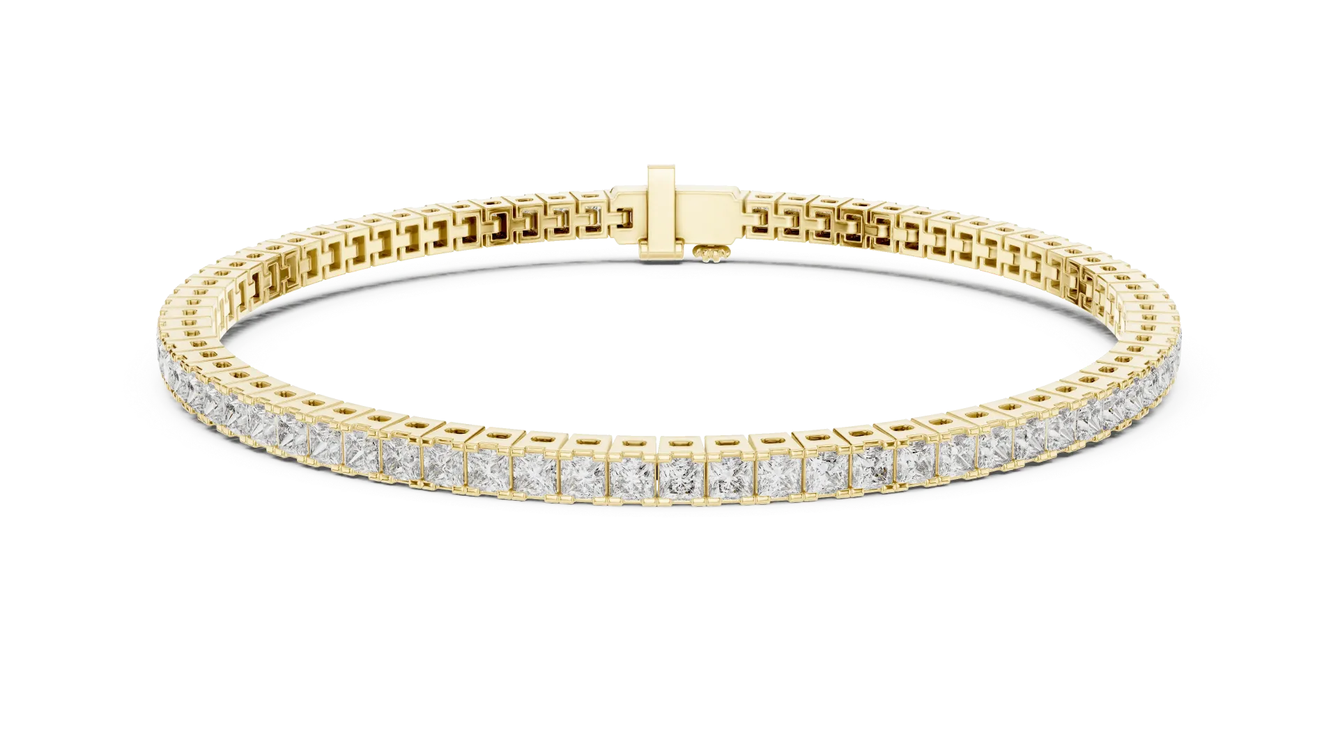 2mm Classic Diamonds Tennis Bracelet (Yellow)