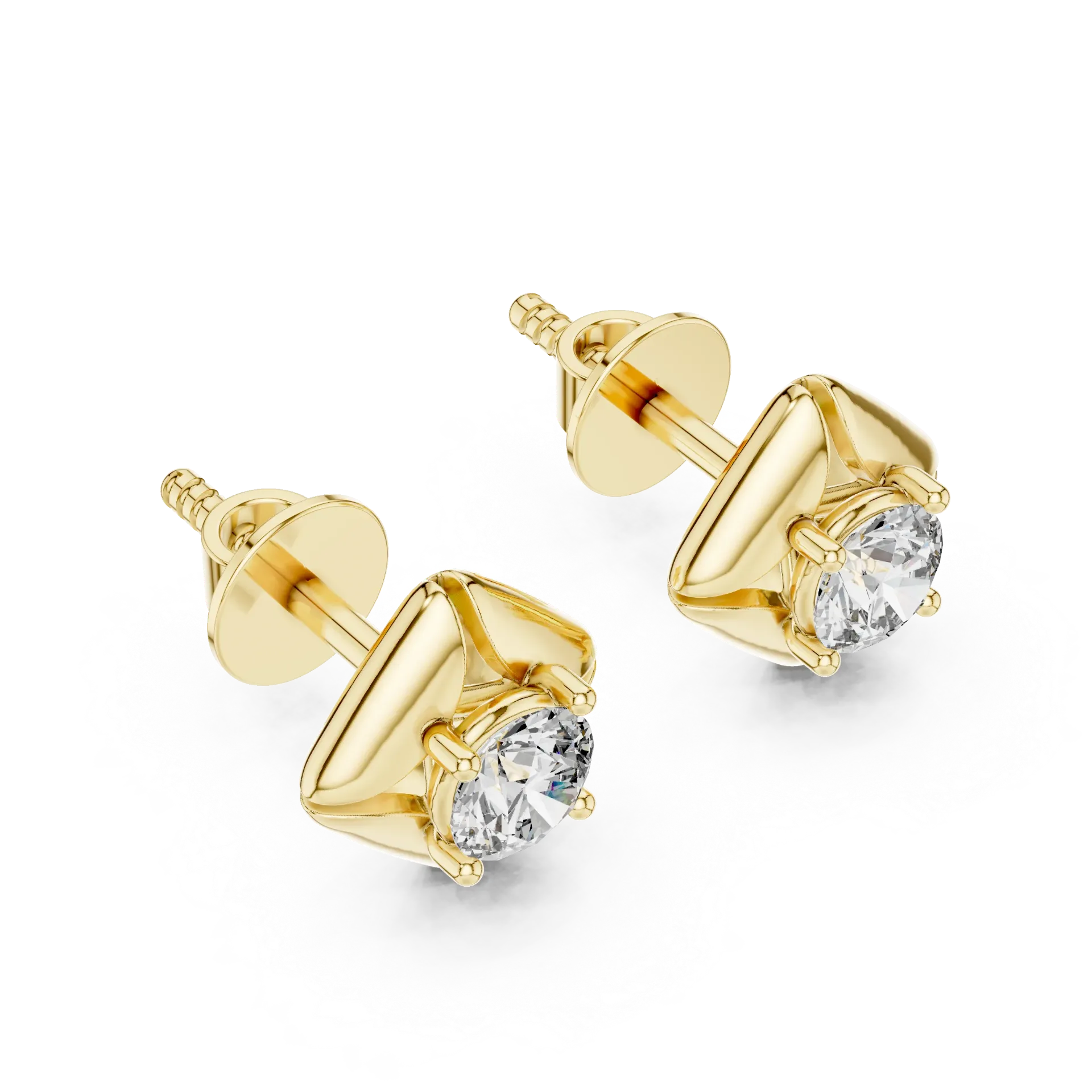 0.50ct Sculpted Compass Earrings BYE2007