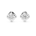 Sculpted Compass Solitaire Earrings