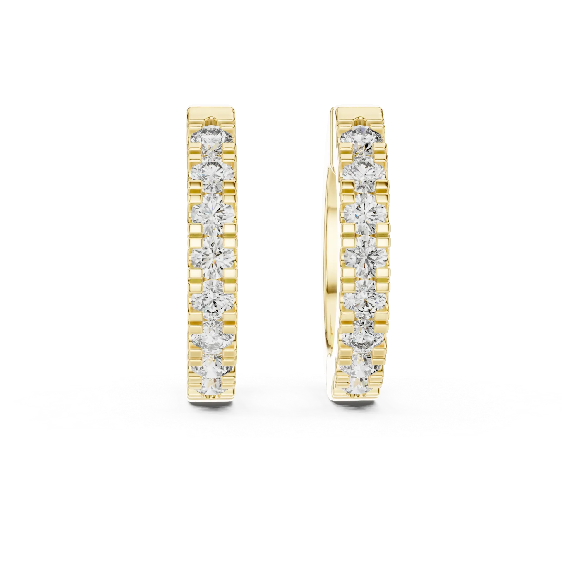 Radiant Hoop Earrings (Yellow)