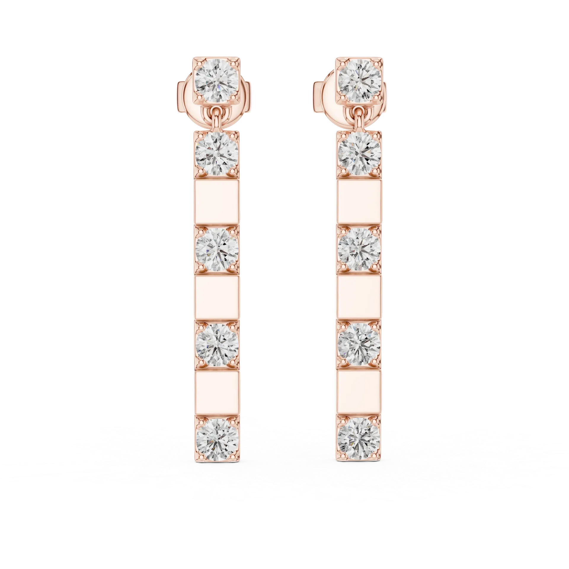 Linear Geometric Drops Earrings