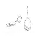 Princess Pavé Solitaire Earrings