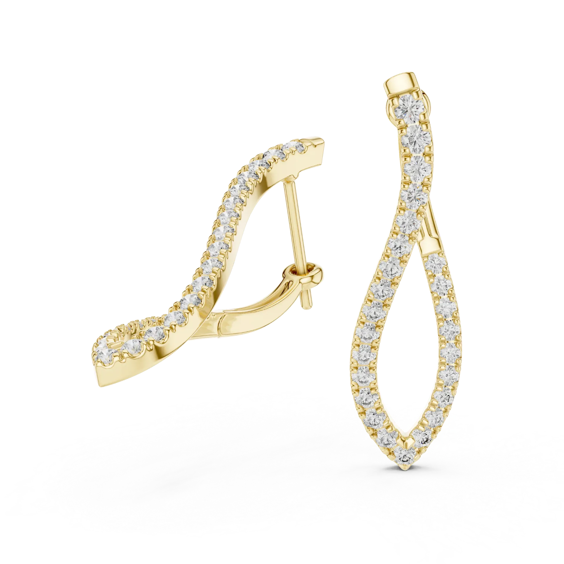 Infinity Pavé Ribbon Drops