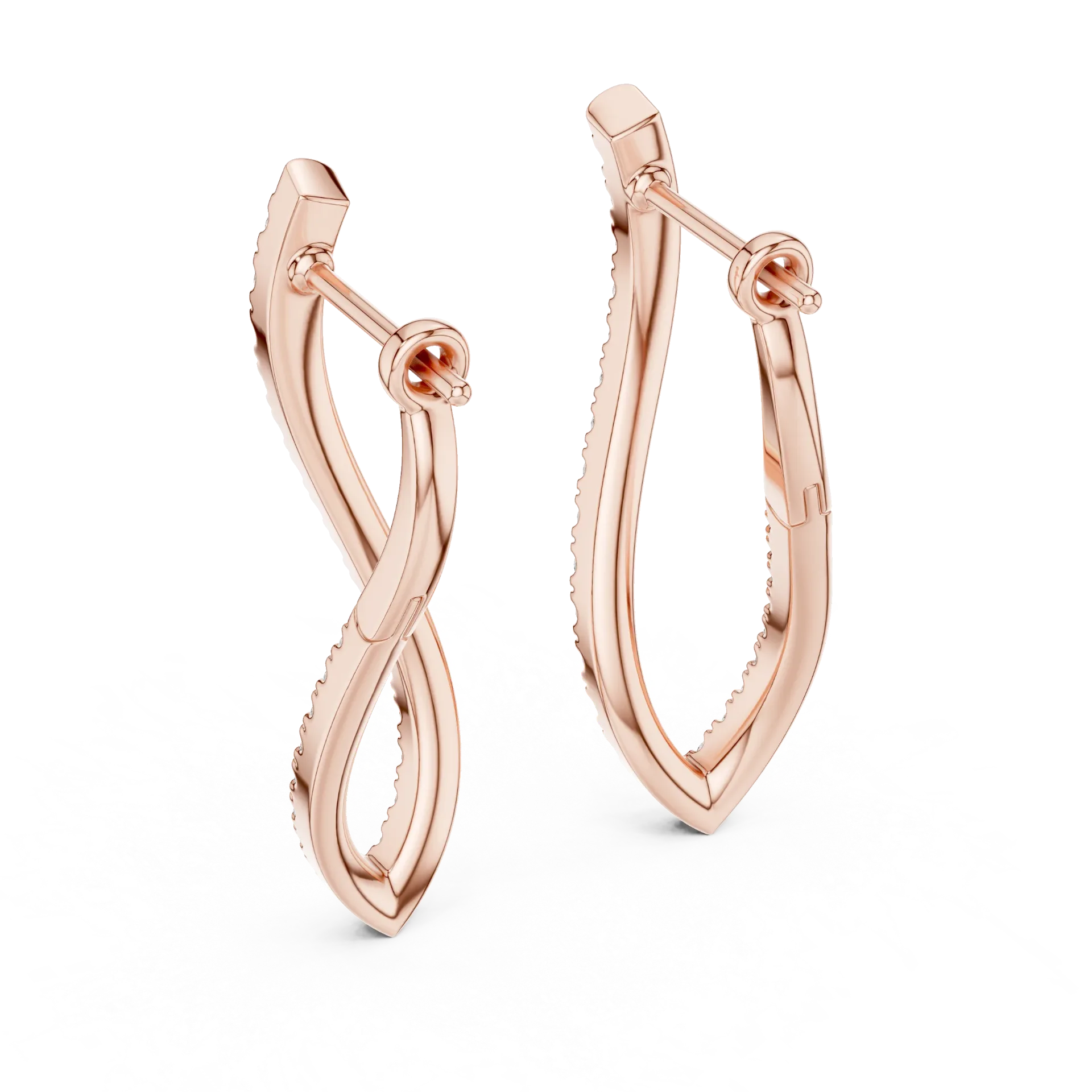 Infinity Pavé Ribbon Drops