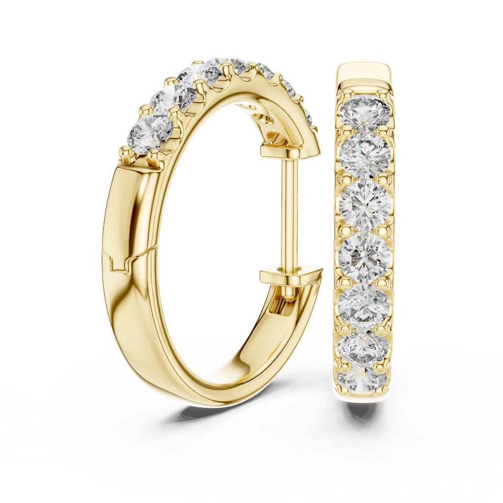 Pavé-Set Essential Huggies Earrings
