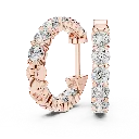 Round Sunburst Huggies Earrings -BYE2030