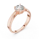 Sculpted Cathedral Solitaire Ring