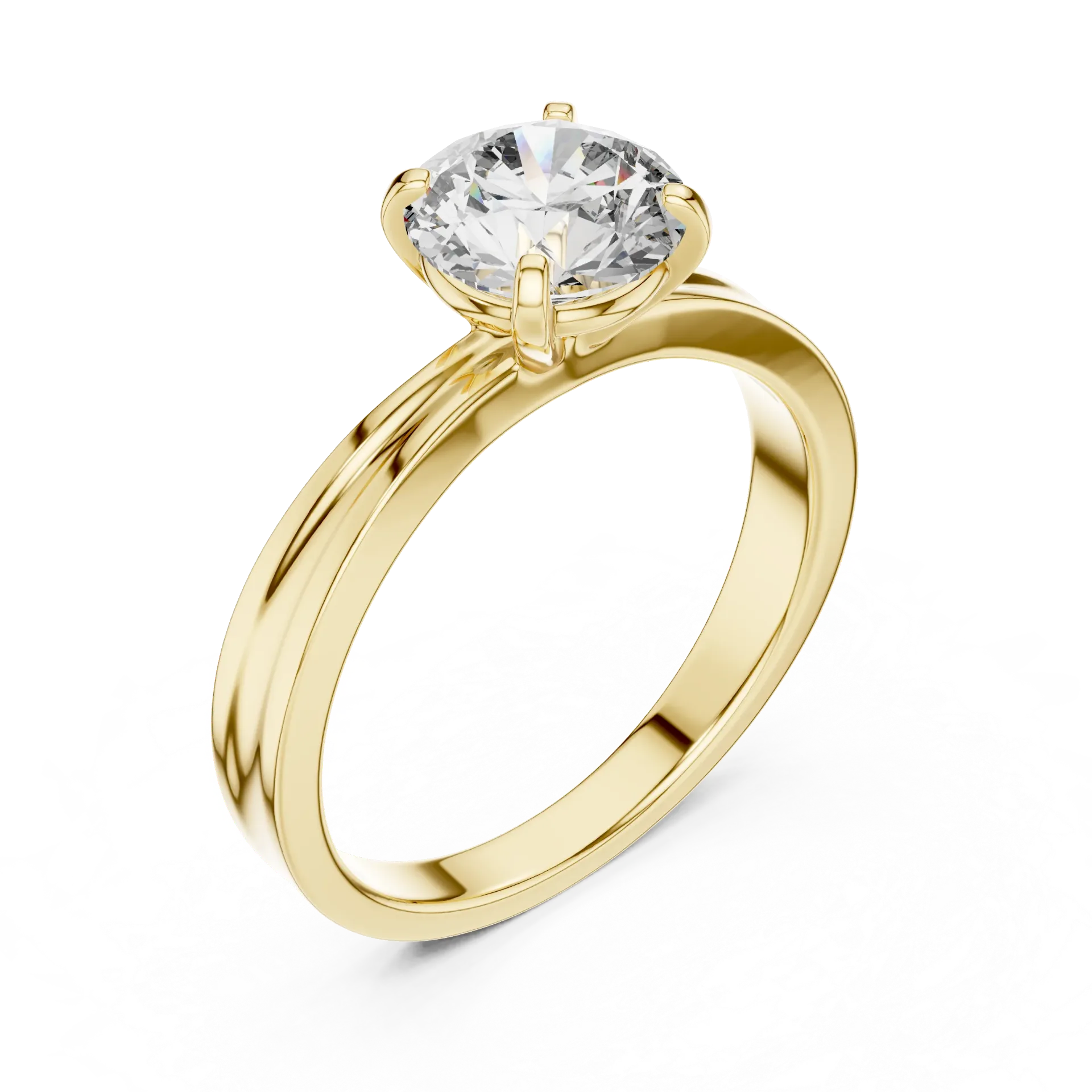 1.ct Modern Cushion Bezel Solitaire-BYR2005