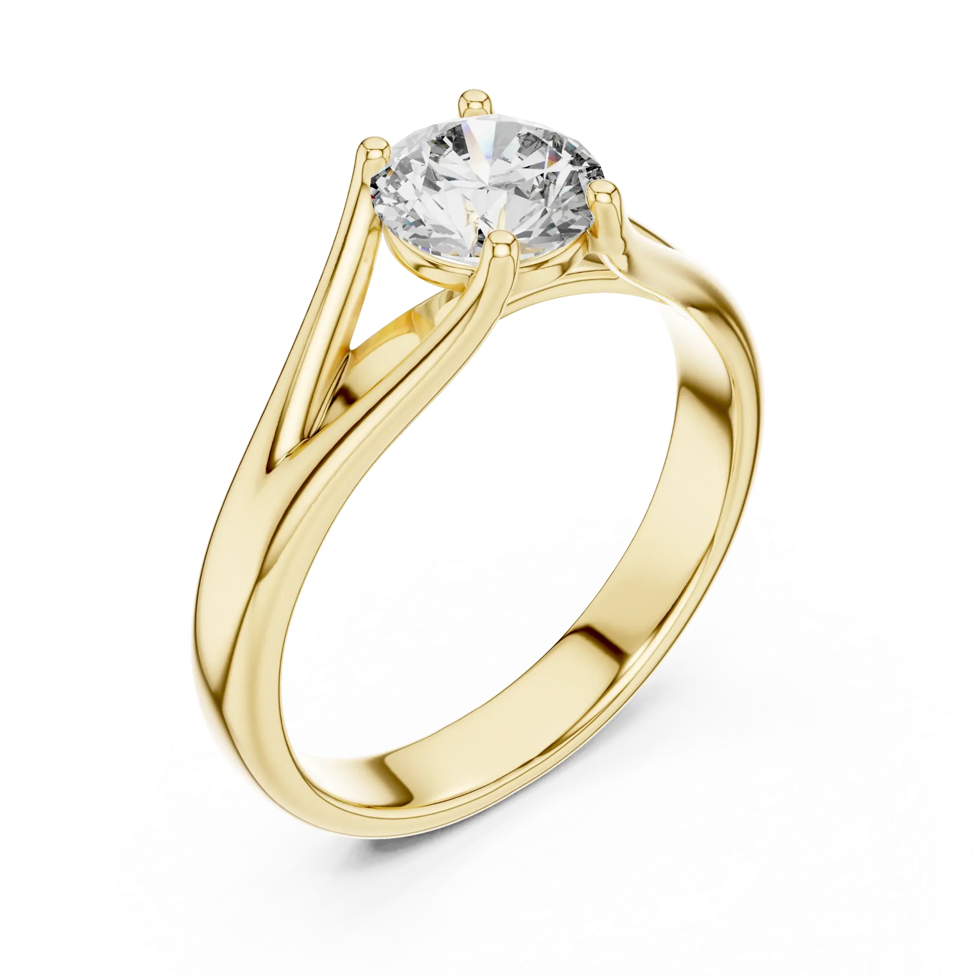 1.ct Modern Oval East-West Bezel Solitaire (Rose Gold)-BYR2010