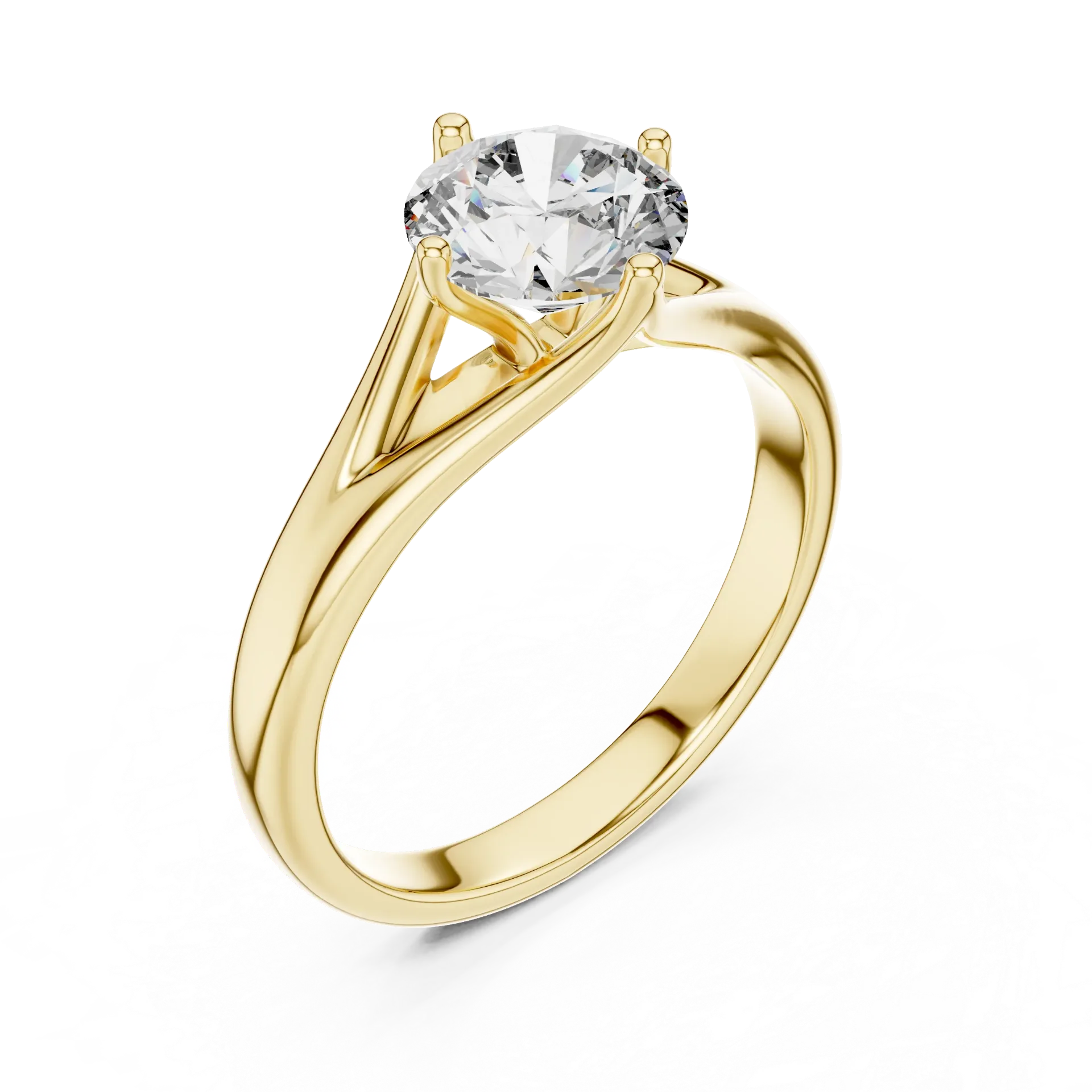 1.ct Modern Cushion East-West Bezel Solitaire-BYR2013