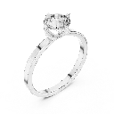 1ct Sculptural Petal Solitaire Ring