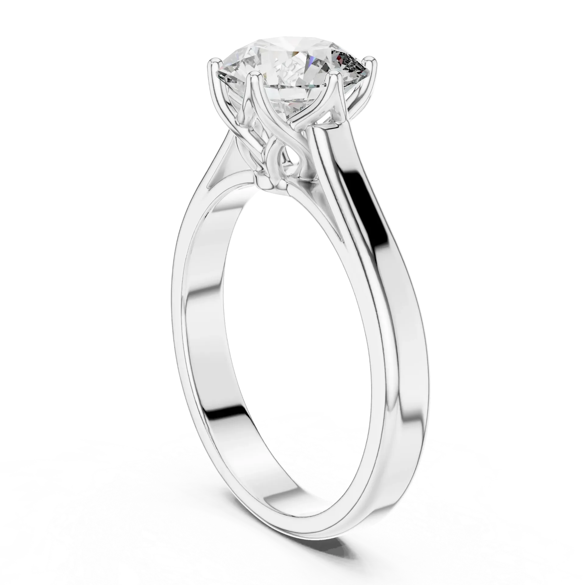 1ct Modern Emerald Bezel Solitaire
