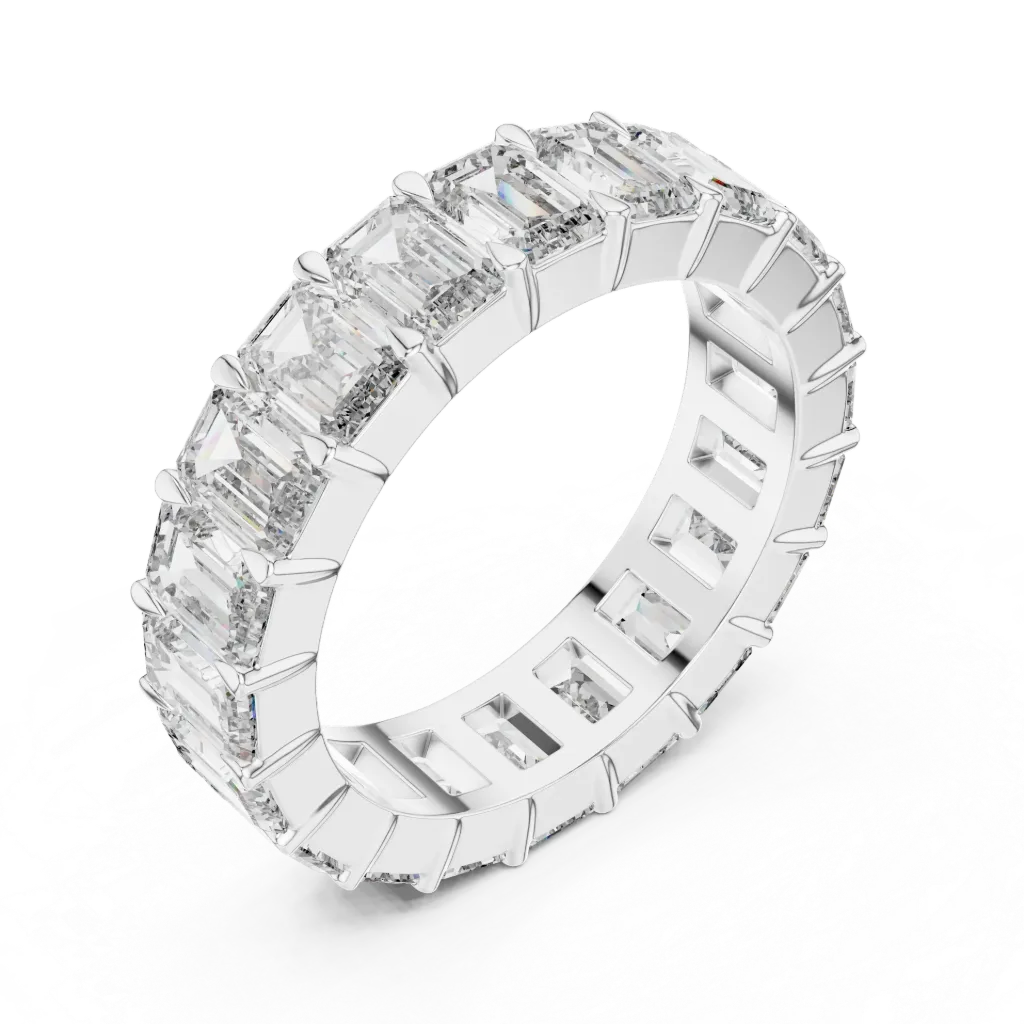 5.65ct Emerald-Cut Eternity Band