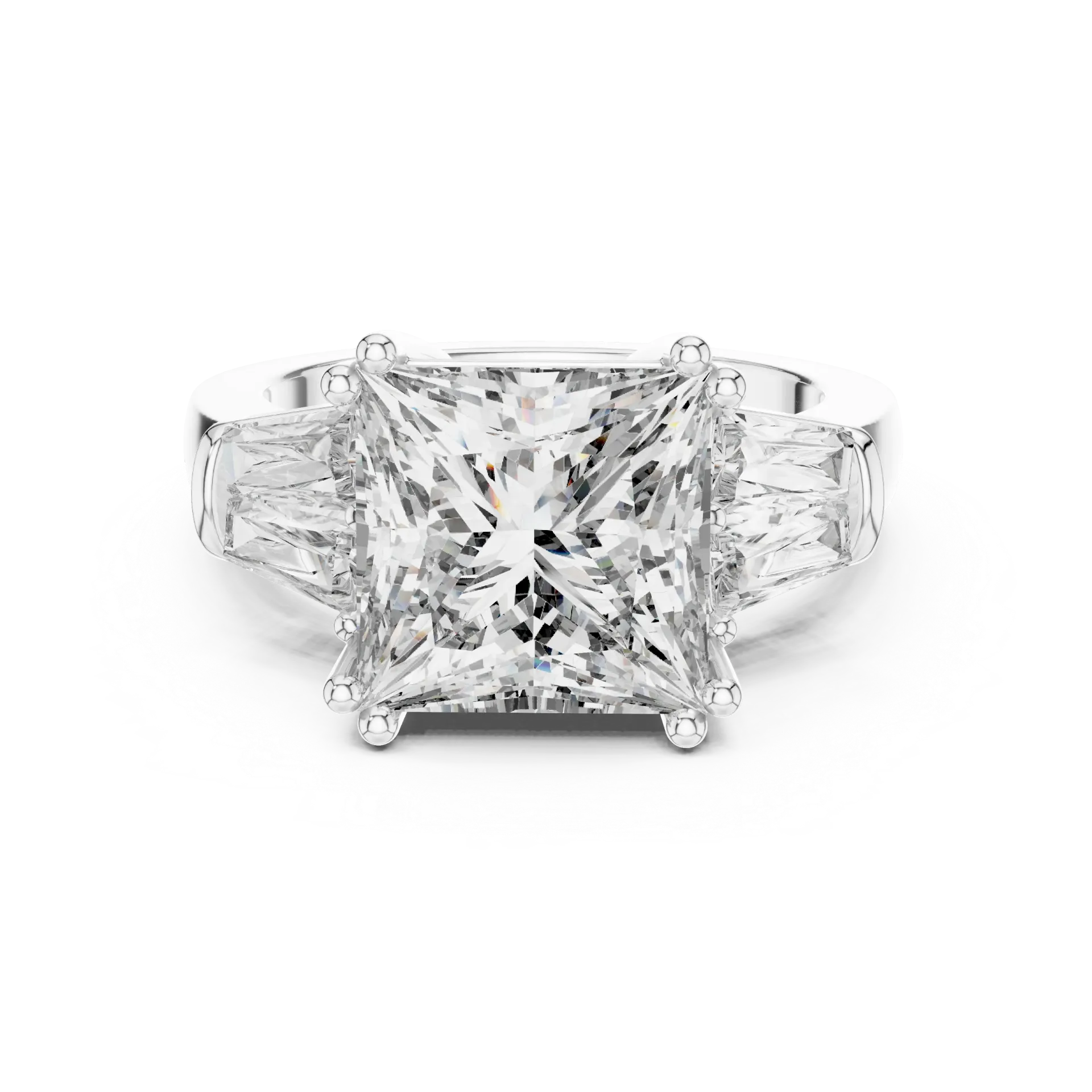 4.40ct Modern Oval East-West Bezel Solitaire Ring