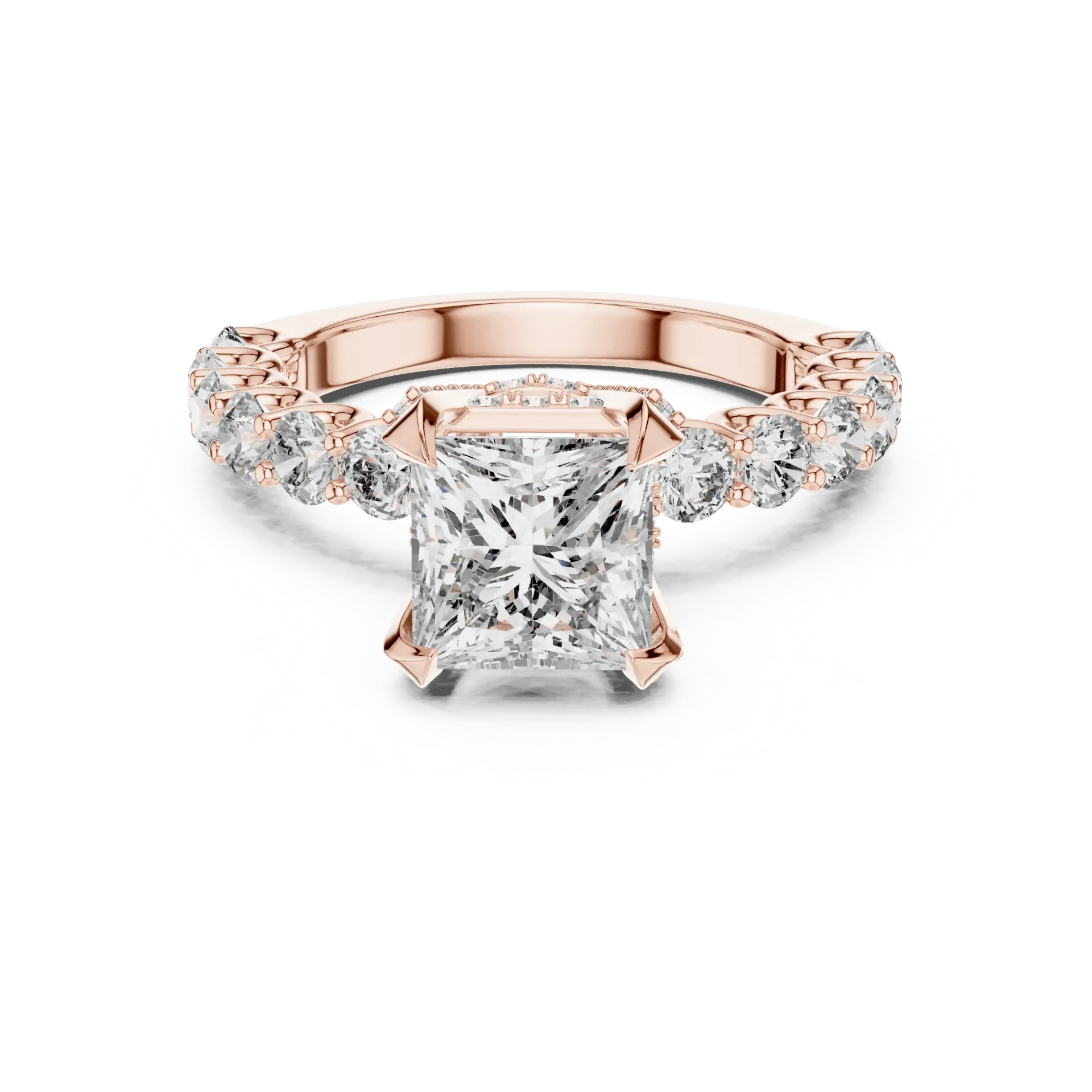 1.50ct Regal Pavé Princess Ring