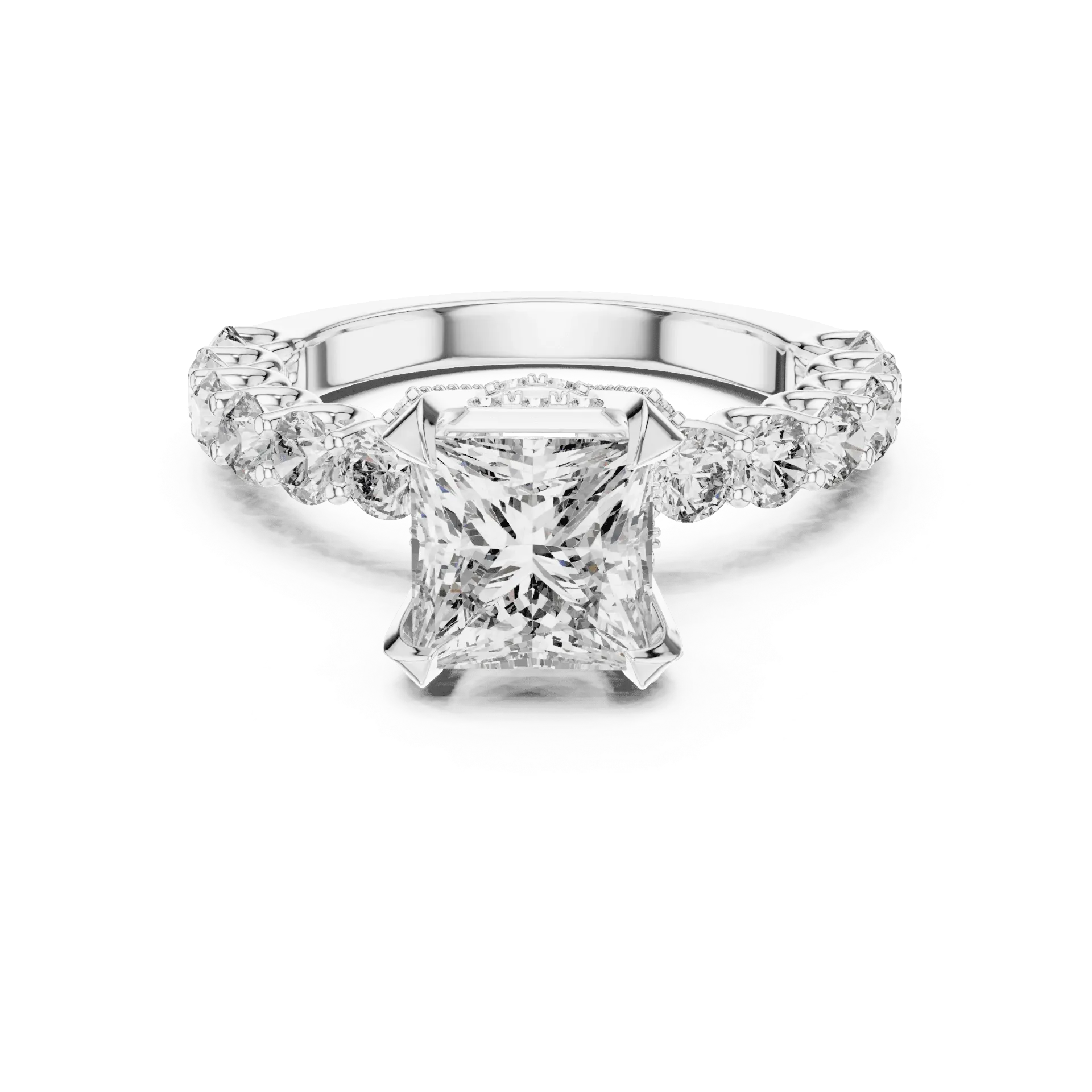 1.50ct Regal Pavé Princess Ring