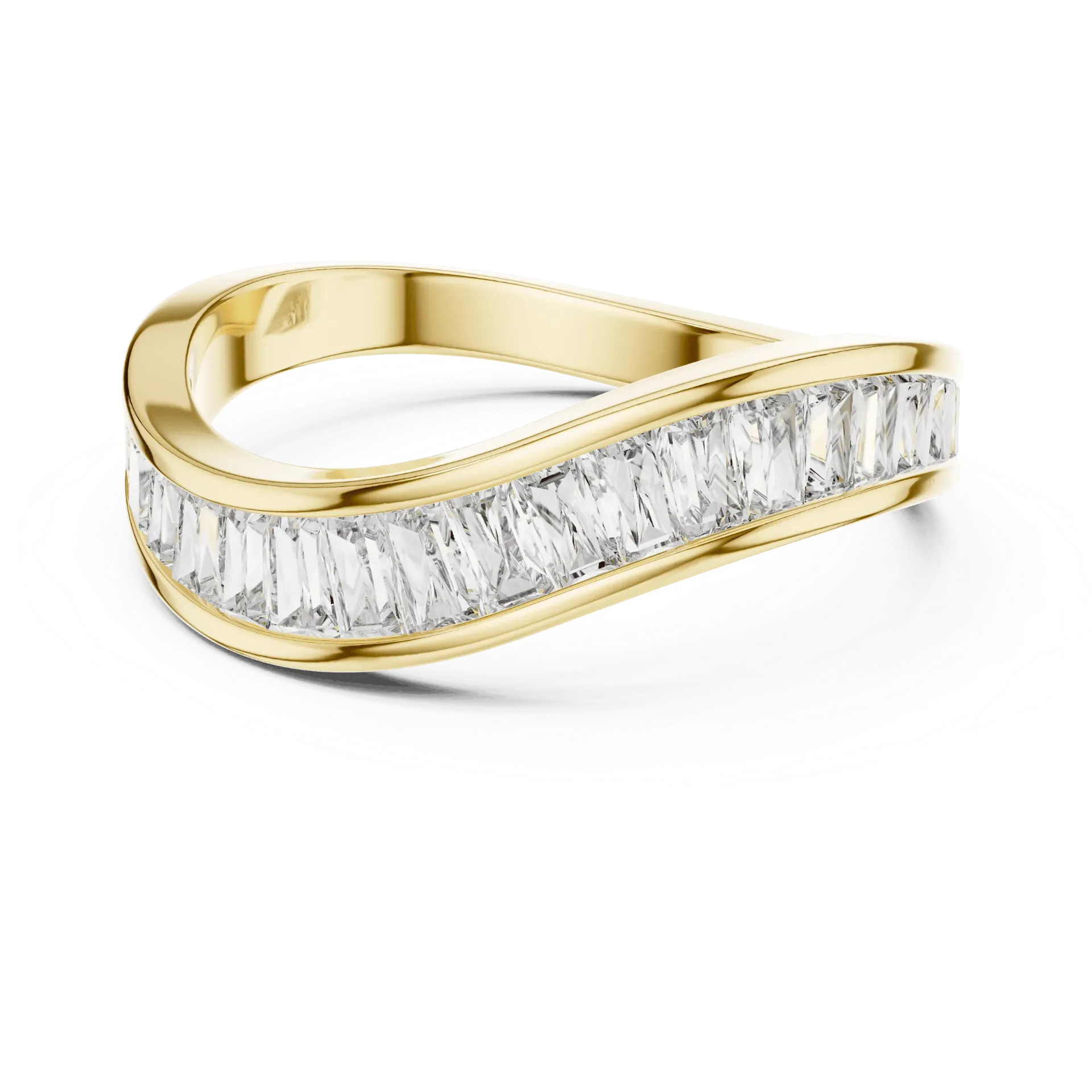 Baguette Wave Band (Yellow)