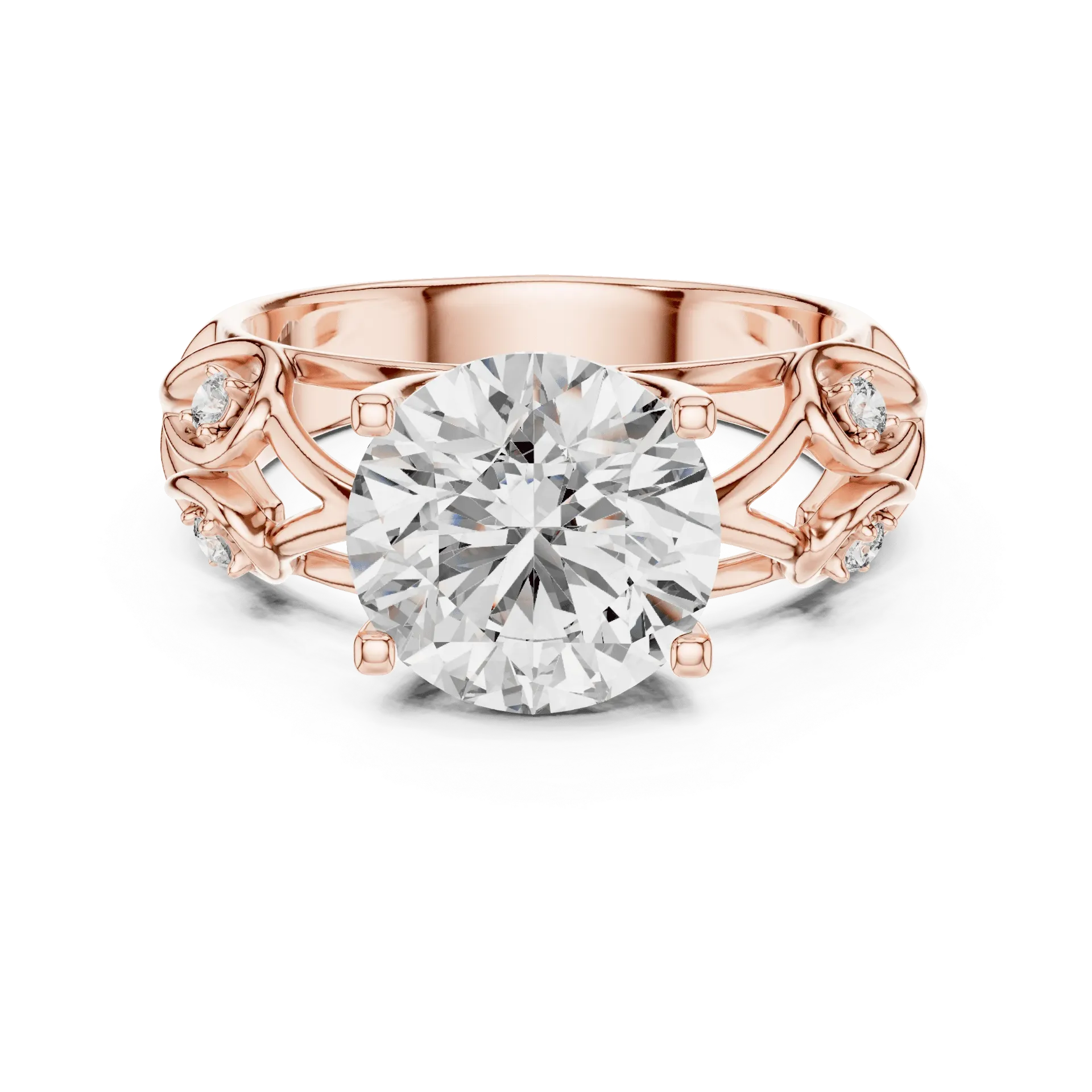 4.25ct Romantic Floral Filigree Ring