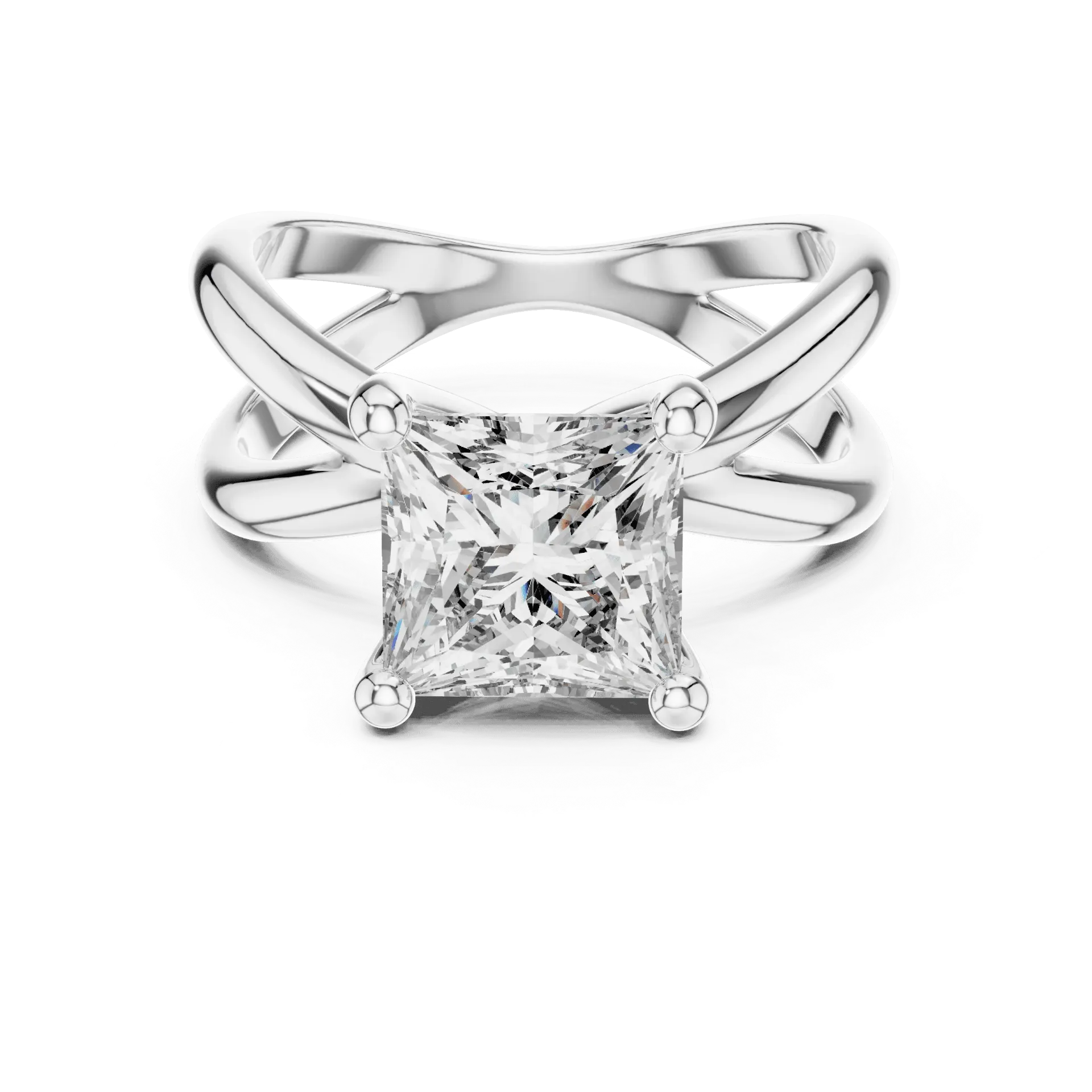 3ct Glamorous Solitaire Princess  Ring
