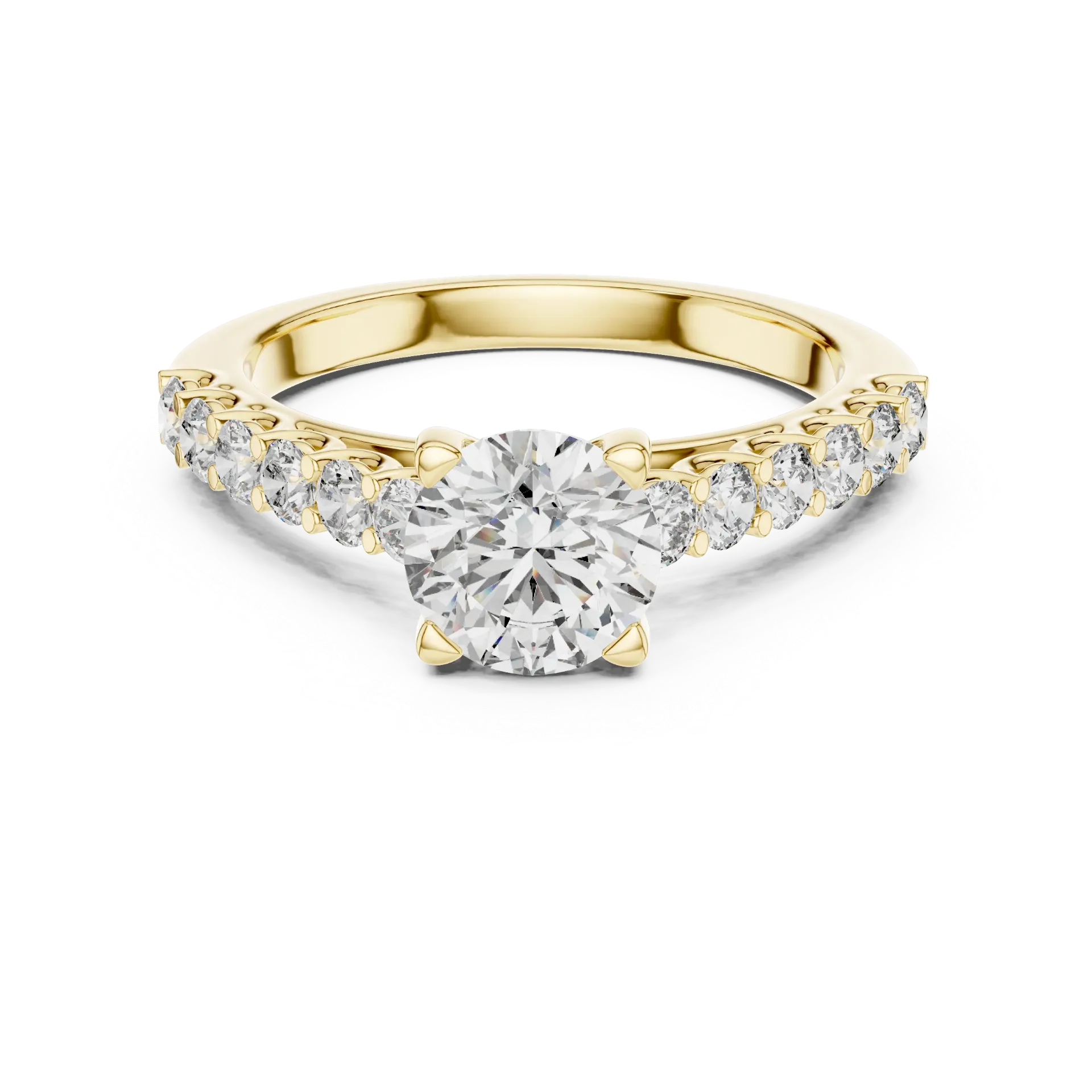 2.00ct Brilliant Scrolled Pavé Ring