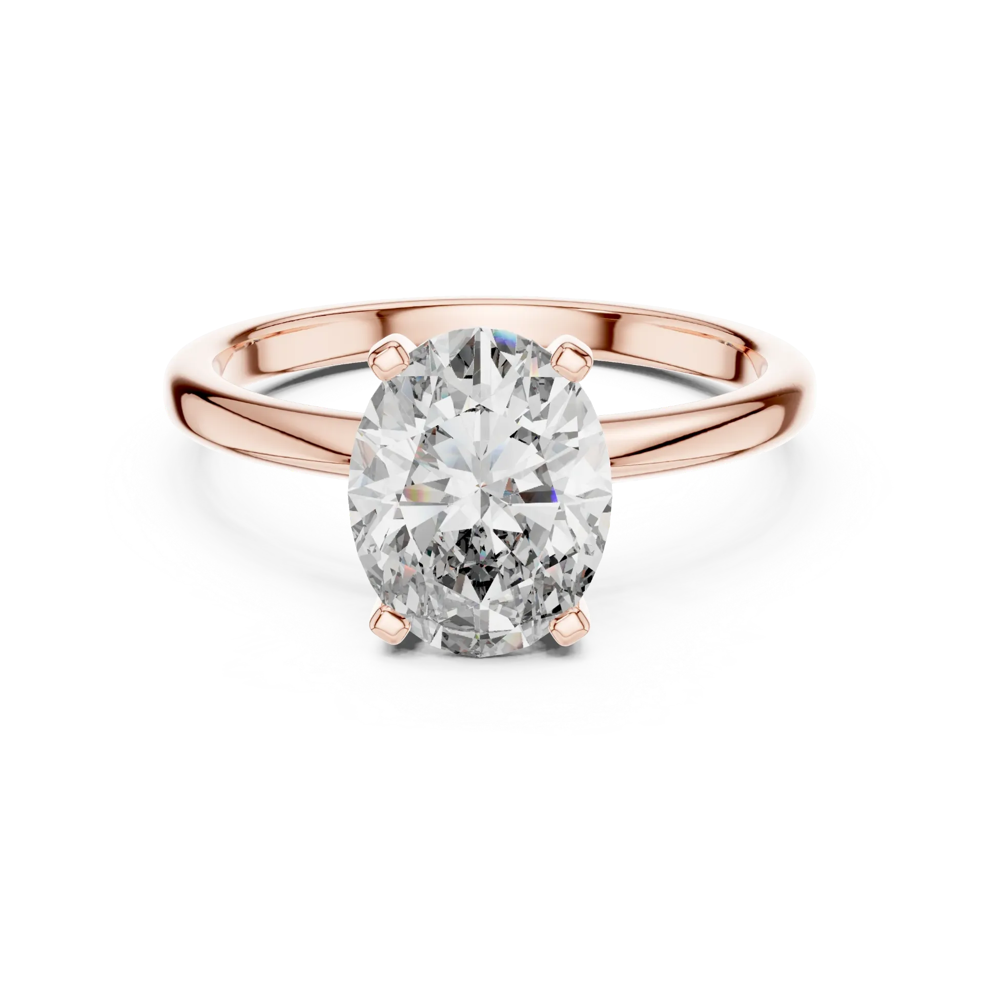 2ct Oval Brilliant Solitaire Ring
