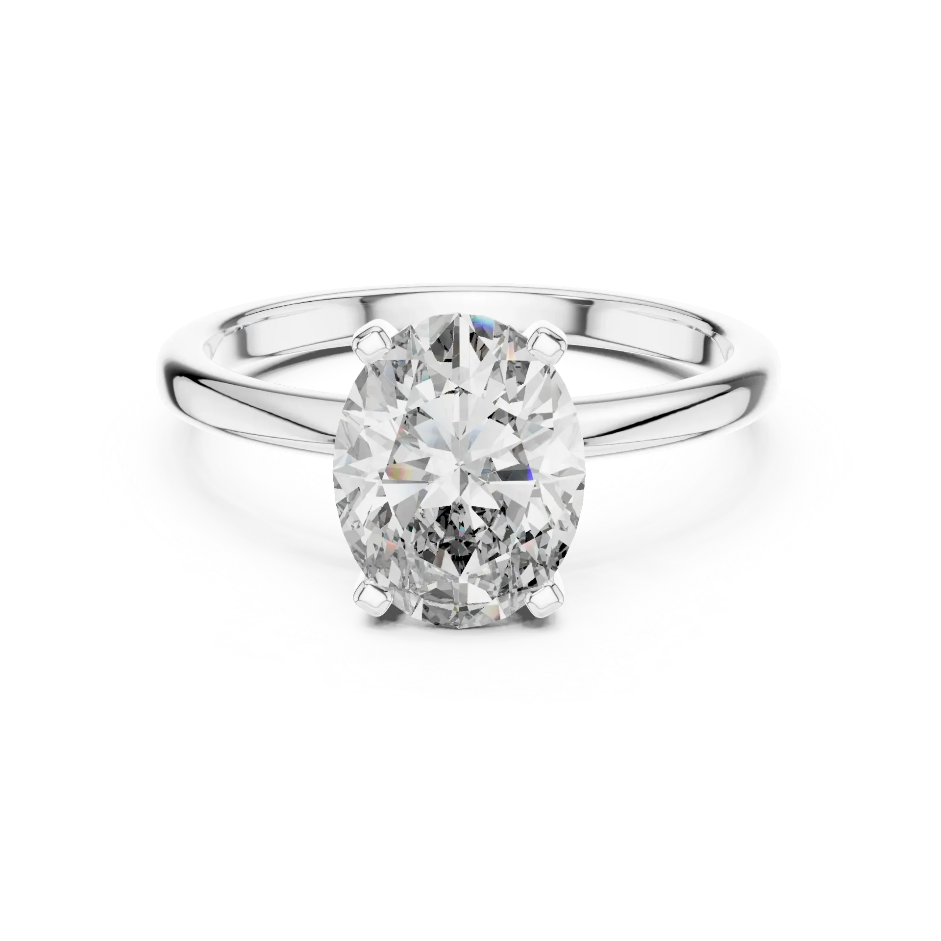 2ct Oval Brilliant Solitaire Ring